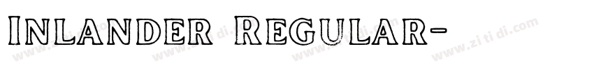 Inlander Regular字体转换
